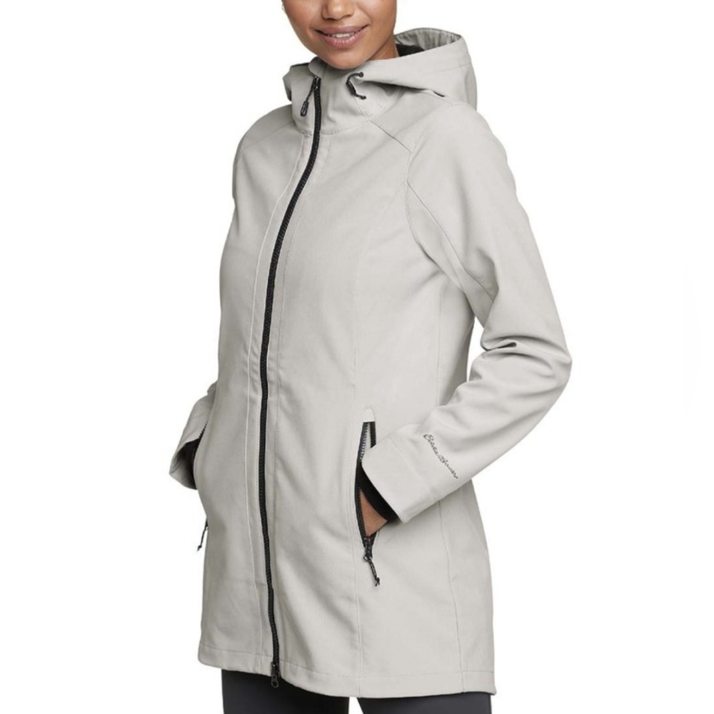 Eddie Bauer light gray Point Vista parka